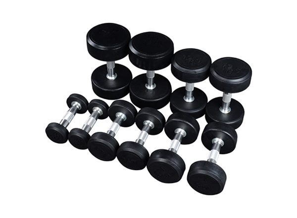 Round dumbbells deals